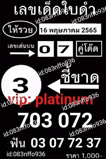 ใบดำ 16/05/65