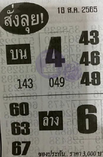 สั่งลุย 16/08/65